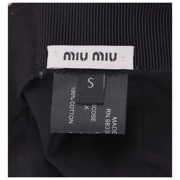 Miu Miu Logo Patch Baseball Cap in Red Canvas - Picture 7 of 12